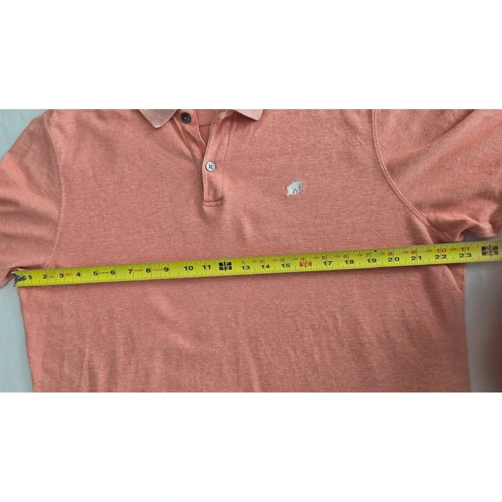 Banana Republic Salmon Coral Polo Shirt Mens XL Pique Cotton Preppy Golf Classic